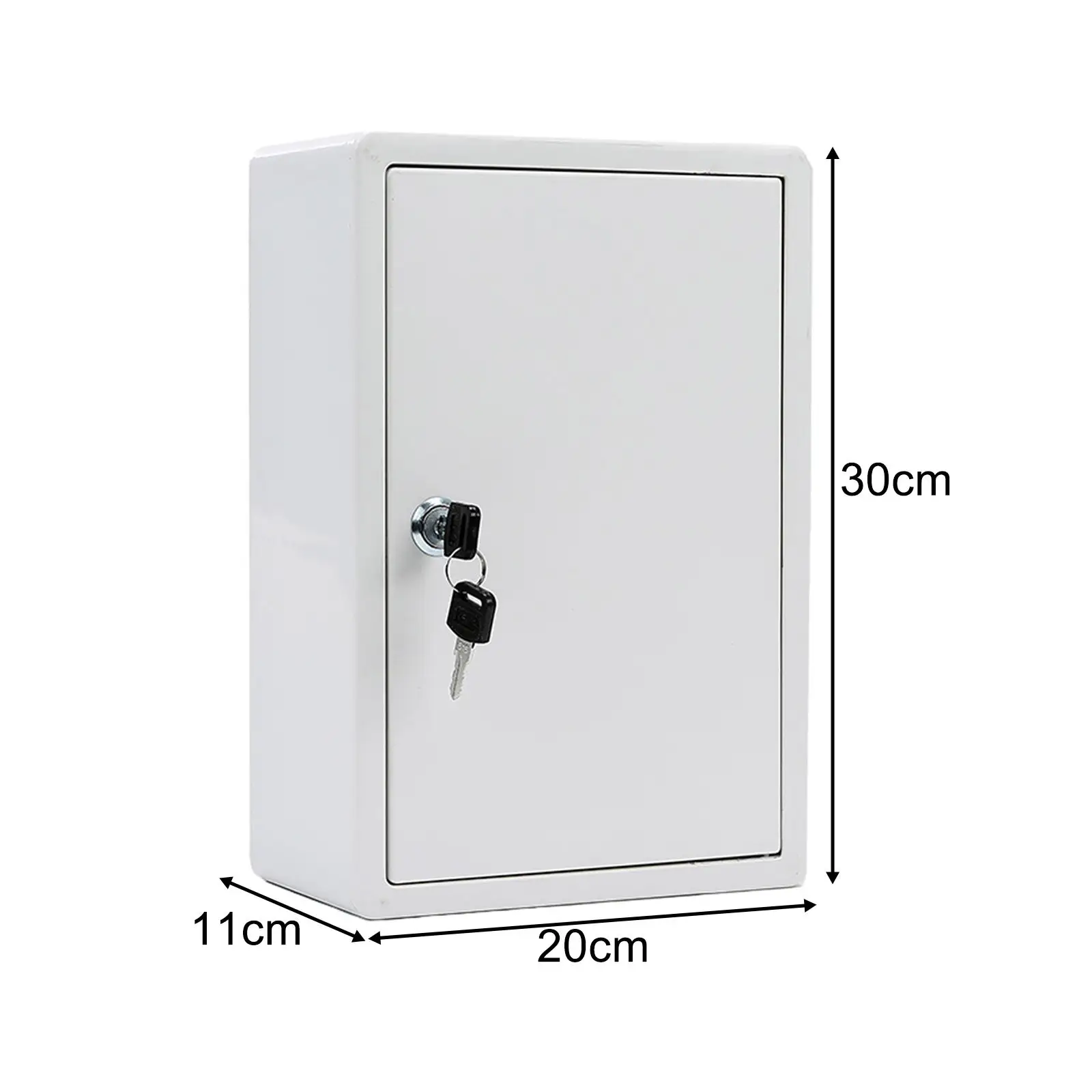 Wall Mounted Milk Box with Lock Multifunctional Household 20cmx11cmx30cm Lightweight Locking Mailbox Practical Milk Bottle Case