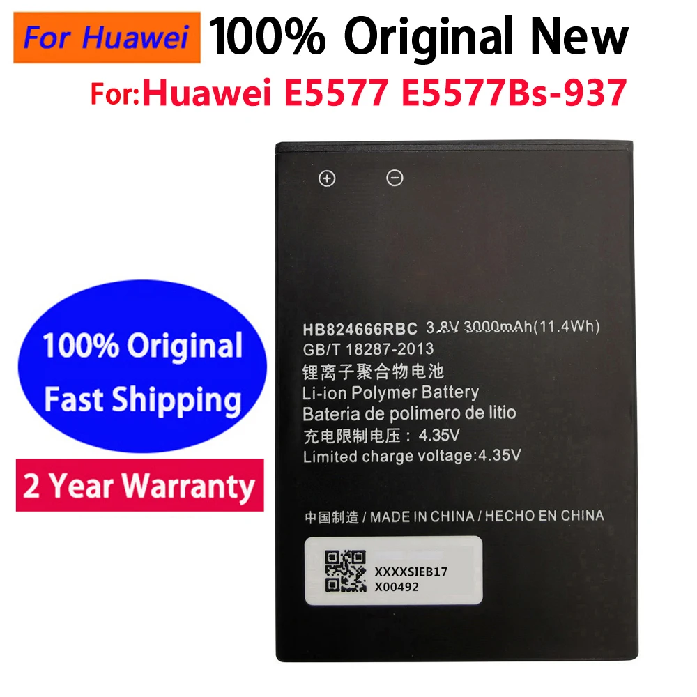 

Аккумулятор 3000 мАч HB824666RBC для Huawei E5577 EBS-937 WIFI Router, сменный, быстрая доставка