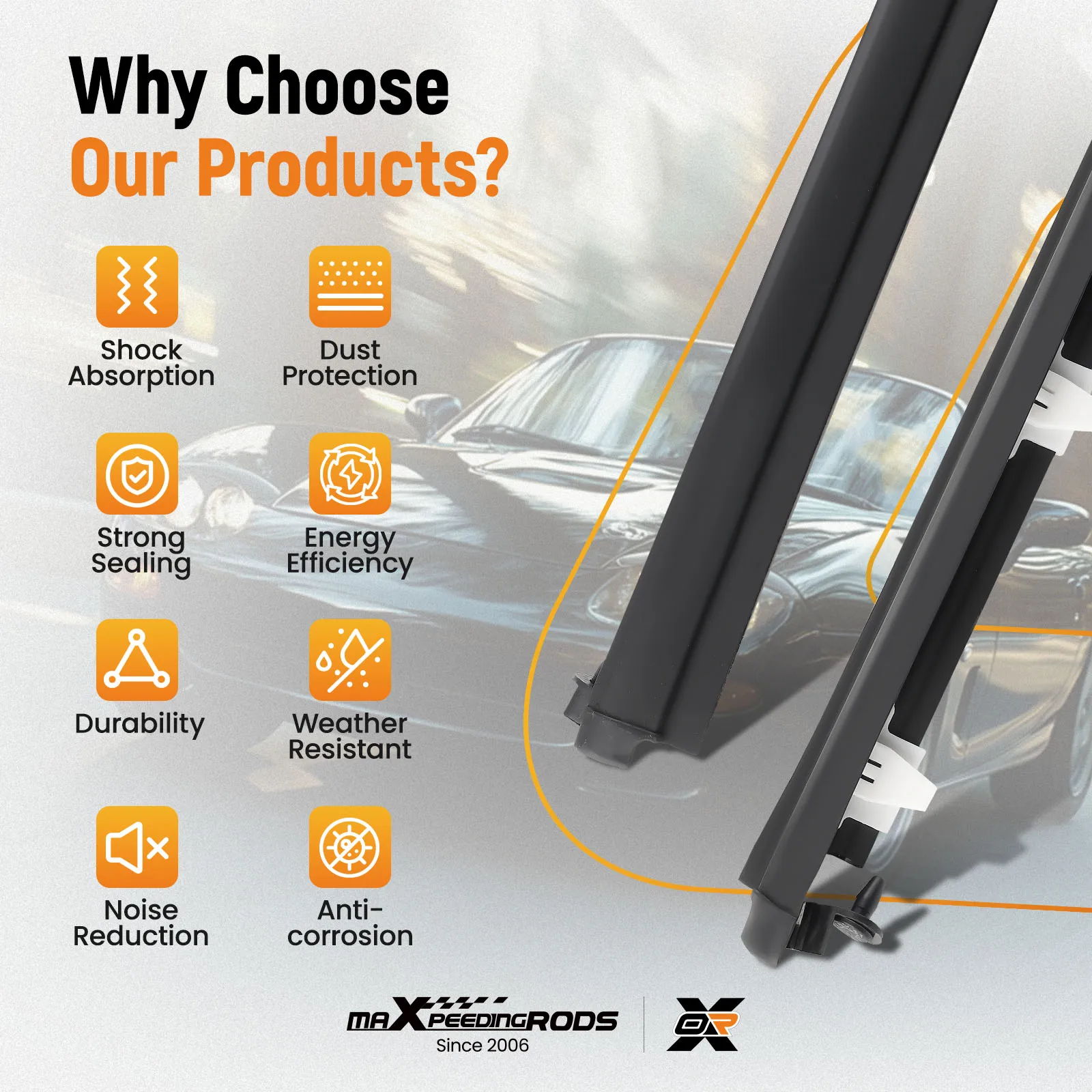 

Weatherstrip Seals Door Glass Window 2pcs for Mazda Miata 1990-2005 NA0159810F