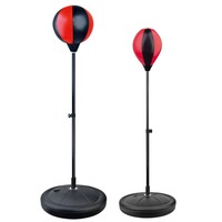 Reflex Punching Bag Free Standing Leather Freestanding Boxing Punching Ball Speed Ball