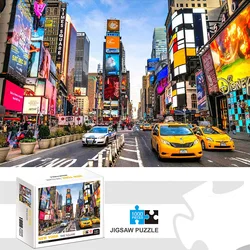 1000 Pieces Jigsaw Puzzle New York Time Square Home Decor Adults Puzzle Games Family Fun Floor Puzzles Educational Toys for Kids