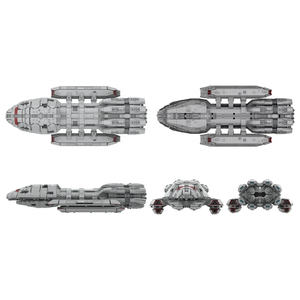 Gobricks MOC Battlestar Pegasus Bricks Model UCS Scale Ships Building Blocks DIY Assembly Toys Gift