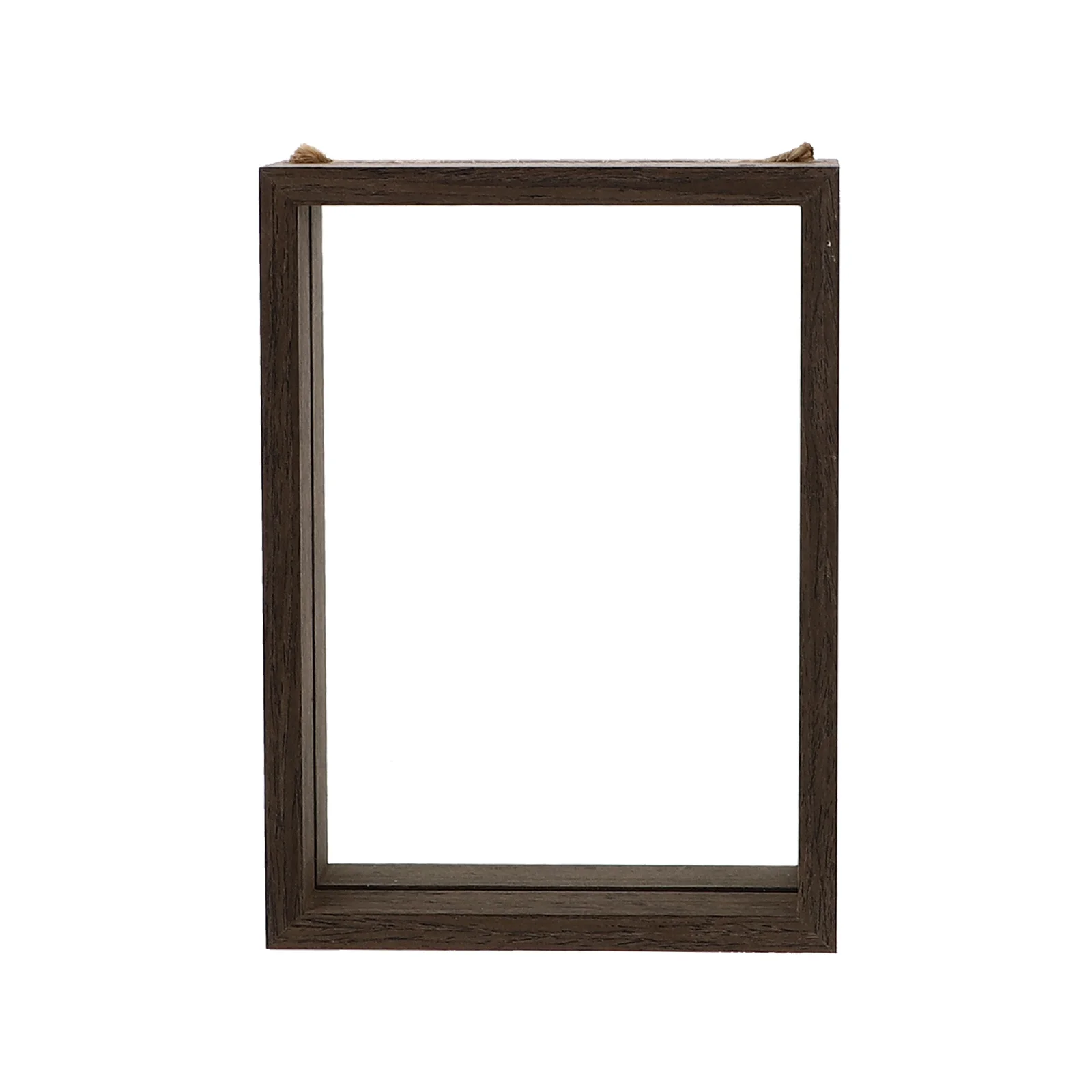 

Wooden Desktop Photo Frame Safe Photo Holder Simple Style Decorative Home Display Container for Bedroom Office