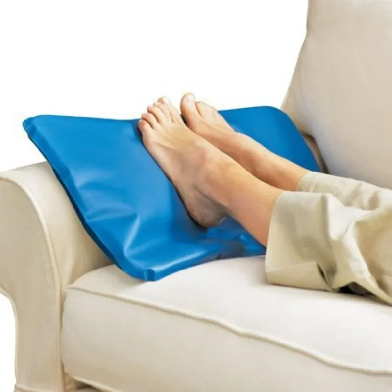 Comfortable Summer Ice Cold Pillow Cool Therapy Relax Muscle Help Sleeping Pad Mat Travel Pillows Neck Water Blue