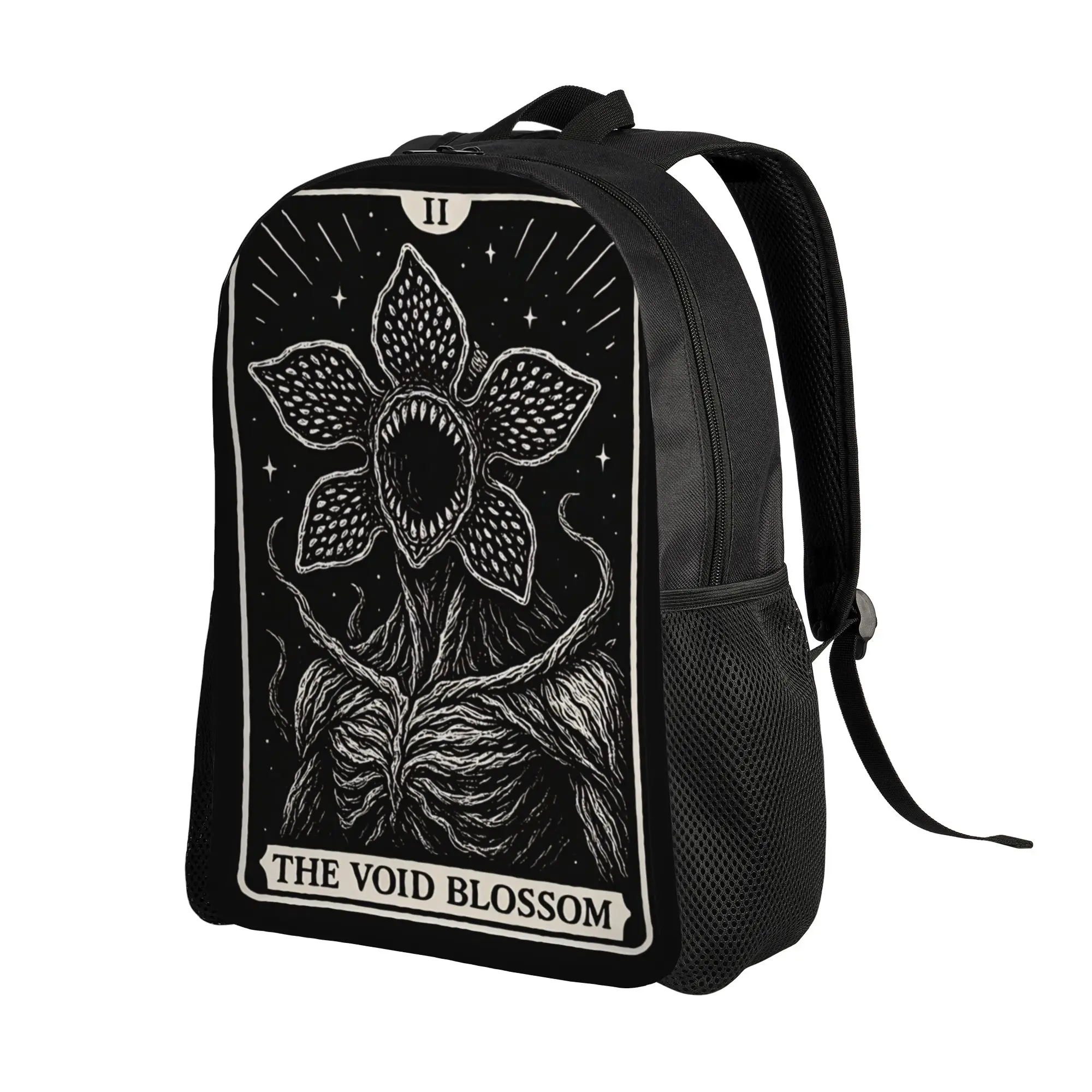Demogorgon Starry Night  Backpack Female  Pattern Backpacks Polyester Kawaii High School Bags Travel Design Rucksack