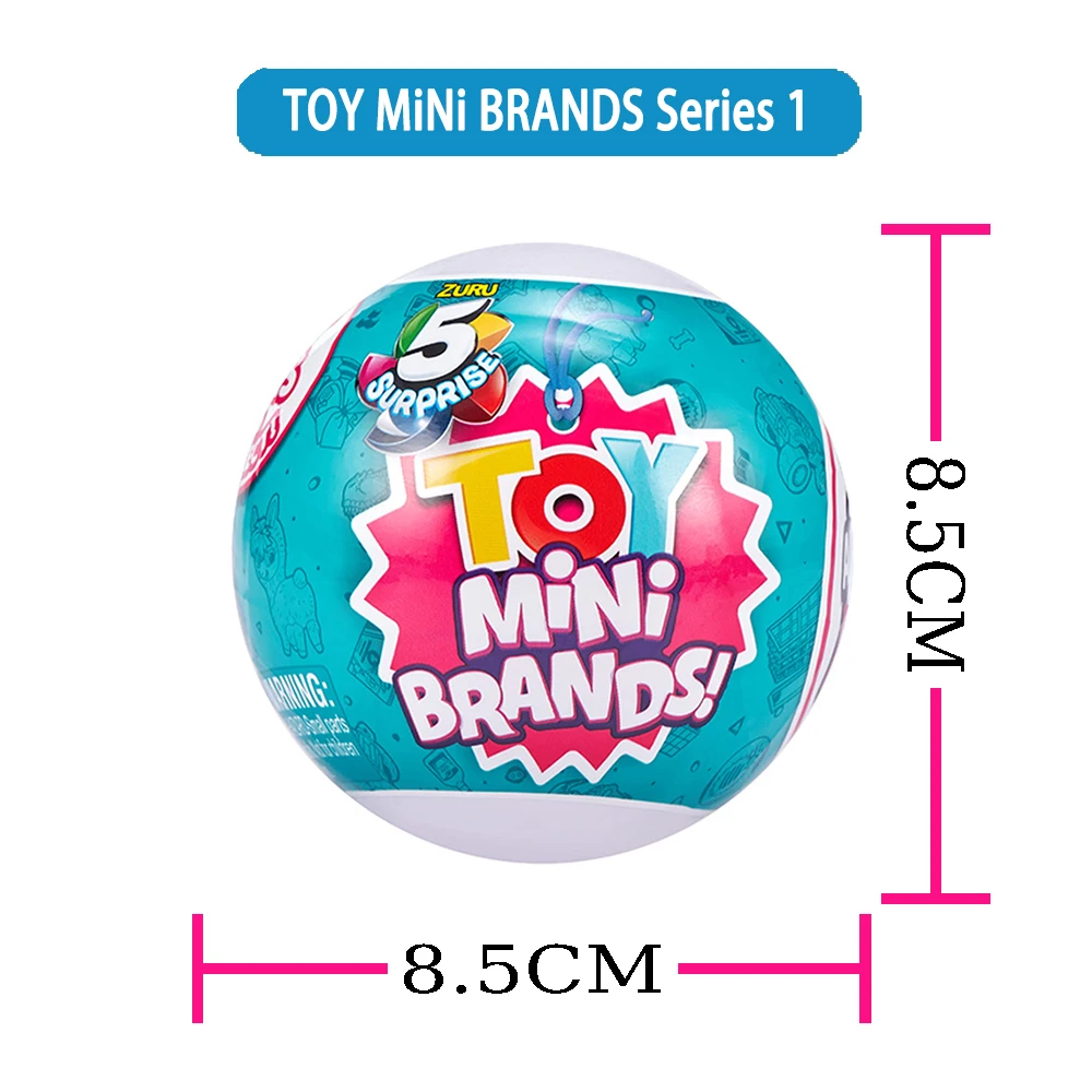 ZURU Surprise Mini Brands Mystery Blind Box Toys Collection Miniature Things Supermarket Cart Snacks Birthday Kid Blind Box Toys