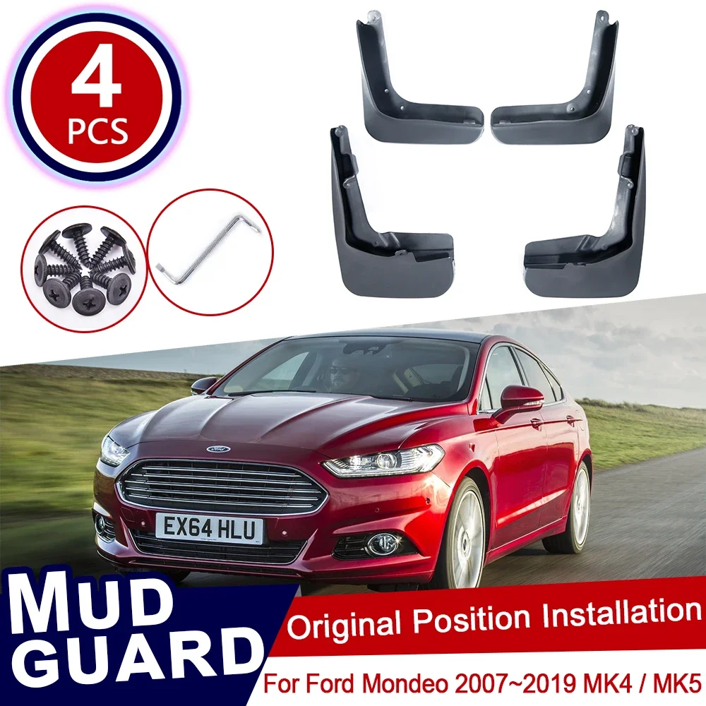 

For Ford Mondeo MK4 MK5 2007~2019 Fusion CD391 Car Mud Flaps Front Rear Mudguard Splash Guards Fender Mudflaps 2016 2017 2018