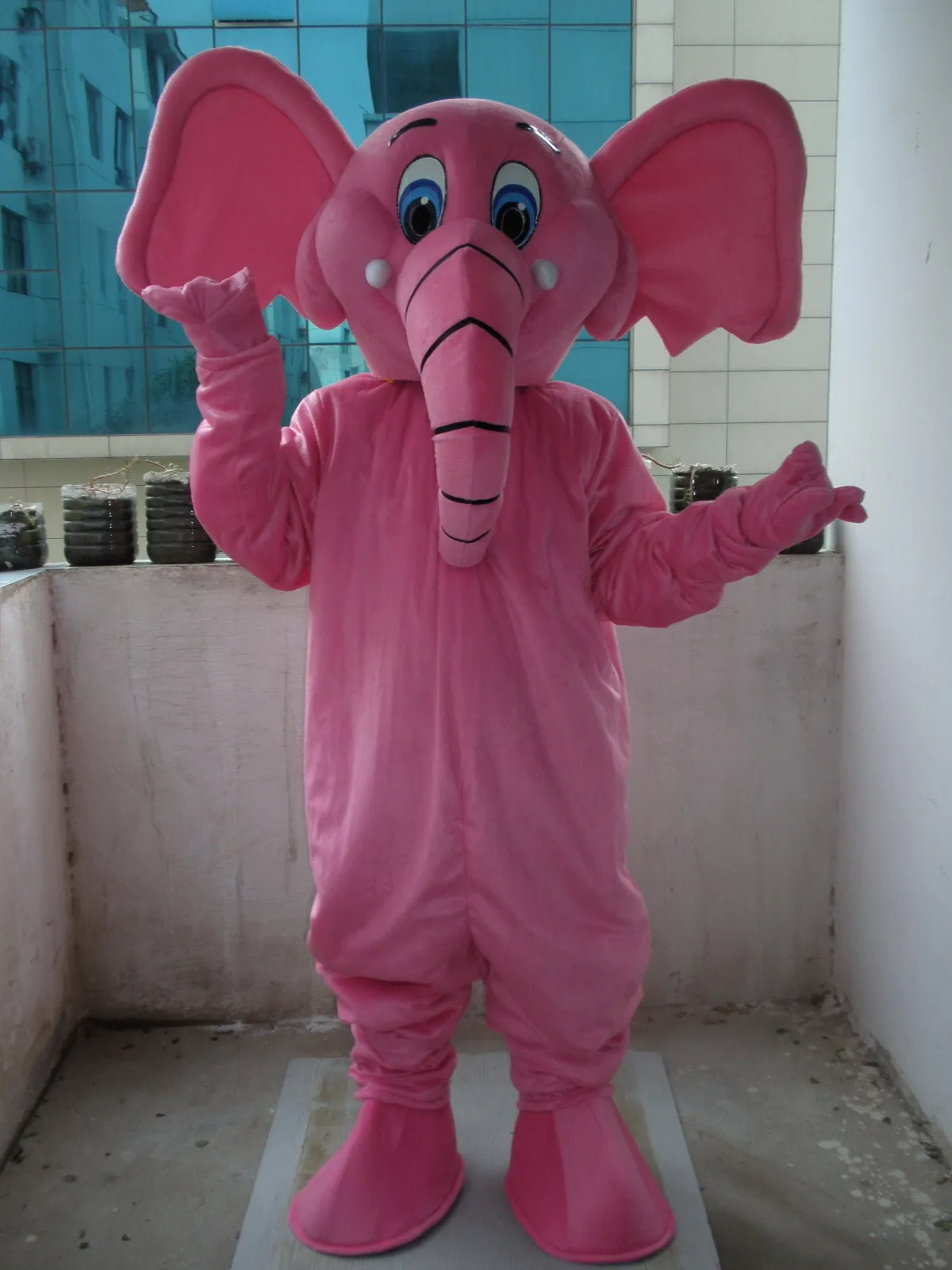 Nieuwe Volwassen Karakter Halloween Roze Olifant Mascotte Kostuum Halloween Kerst Jurk Full Body Props Outfit Mascotte Kostuum