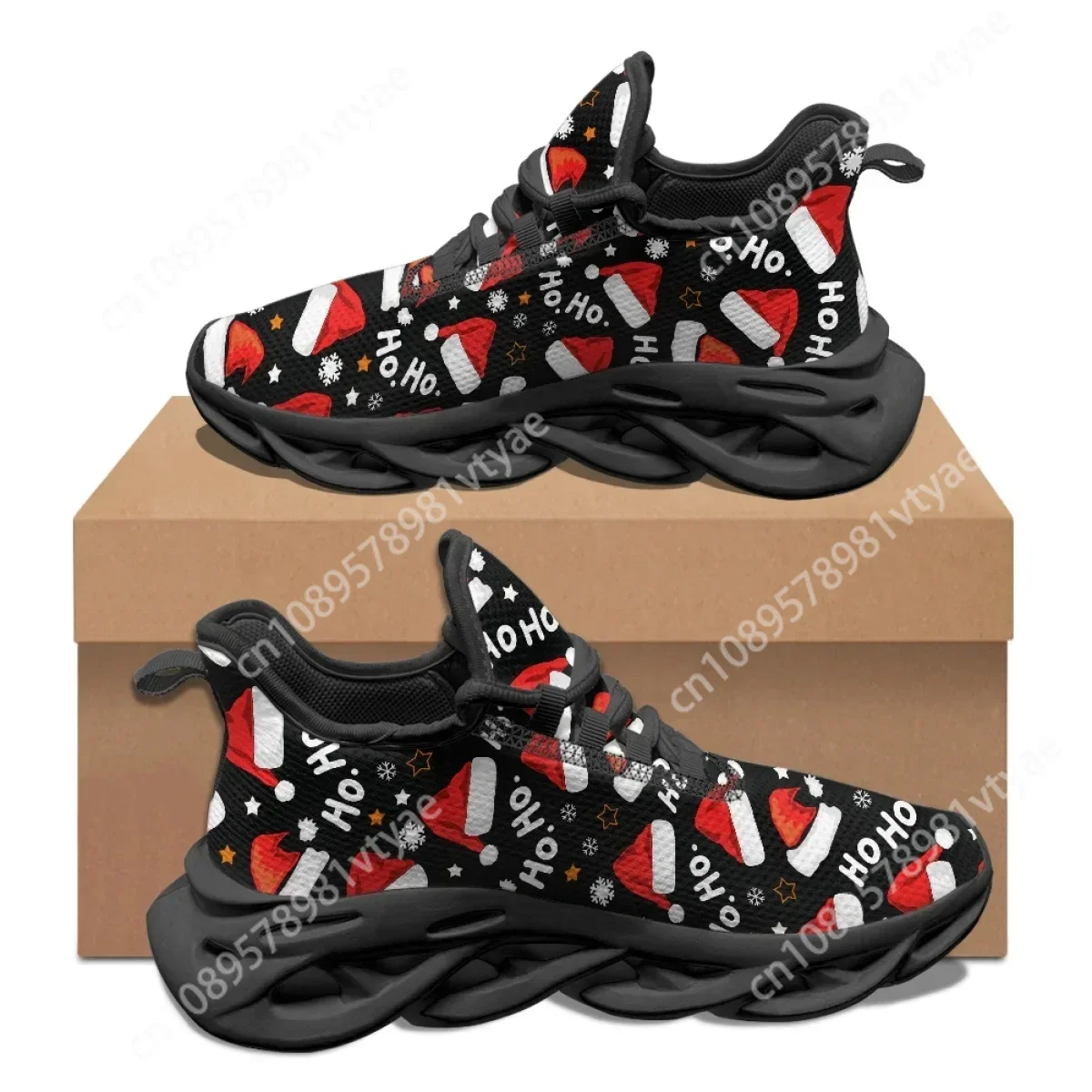 Male Shoes Santa Claus Christmas Tree Casual Durable Boys Flats Brand Design Men’s Sport Running Sneakers кроссовки женские 2023