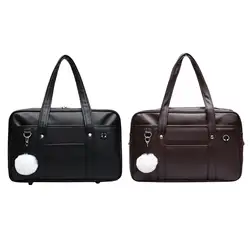 Japanese Style Shoulder Bags PU Leather Large Capacity Causal JK Handbag