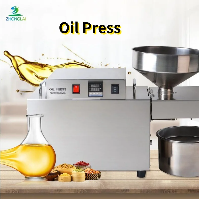 S10 Oil Press Machine Commercial Home Oil Extractor Expeller Cold pressed linseed oil maker