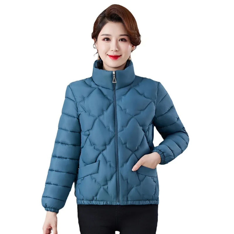 Mantel katun pendek wanita, jaket Luaran parka longgar versi Korea katun pendek 2023 untuk perempuan