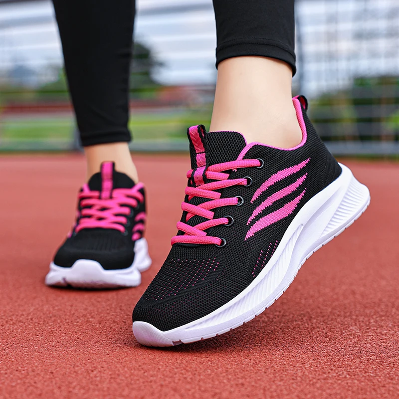 Hot Sale Fashion Women's Running Shoes Big Size 41 Comfortable Mesh Sneakers Women Outdoor Jogging Shoes Women zapatillas mujer