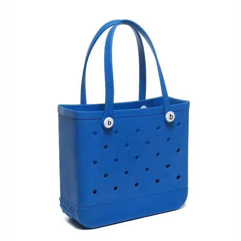 New EVA Beach Bag, EVA Hole Large Bag  Cross-border European and American Style Injection Molded Storage Handbag New Storage Bag