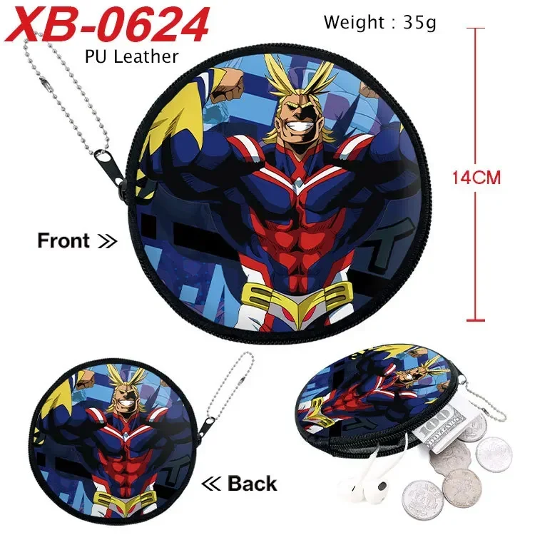 Anime My Hero Academia Duke Izuku Bakugou Shouto Cartoon Students Boys Girls Teenage Earphones Coin Purse Money Bag Keychain