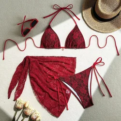 2026 Sexy Bikinis Female Swimsuits Women Three-Piece Swimwear Beach Swimming Wear Bathing Suits Brazilian Bikini Set Pool Bather