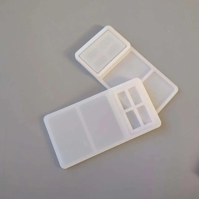 DIY Clear Flowing Sand Card Brick Silicone Mold for Personalized Decoration Silicone Decor Mold for DIY Enthusiasts