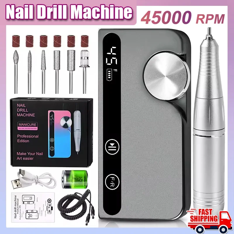 45000rpm-rechargeable-nail-drill-professional-low-noise-polishing-nail-machine-suitable-for-gel-nail-polish-polishing-tool