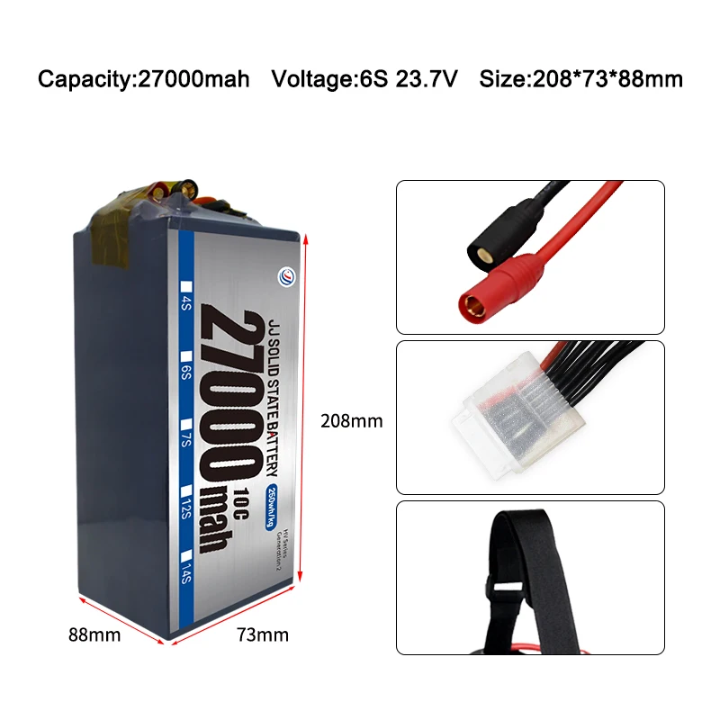 Factory price solid state NMC811 high energy density 22000mah 23000mah  26000mah 27000mah 6S12S14S HV series for scooter /ebike