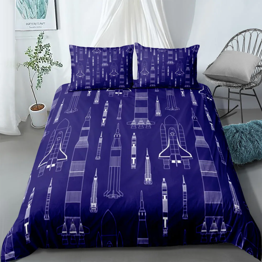 Tutorial Math Lessons Duvet Cover Set King Queen Double Full Twin Single Size Navy Bed Linen Set