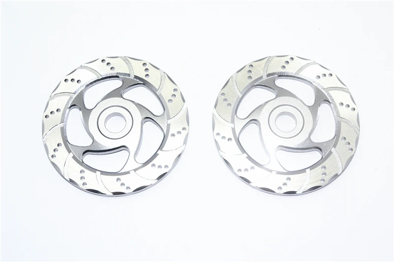 GPM Disco freno in alluminio Fodera argento per LOSI 1/6 Super Baja Rey Rey 2.0 - Los05021 Parte di auto da corsa fuoristrada