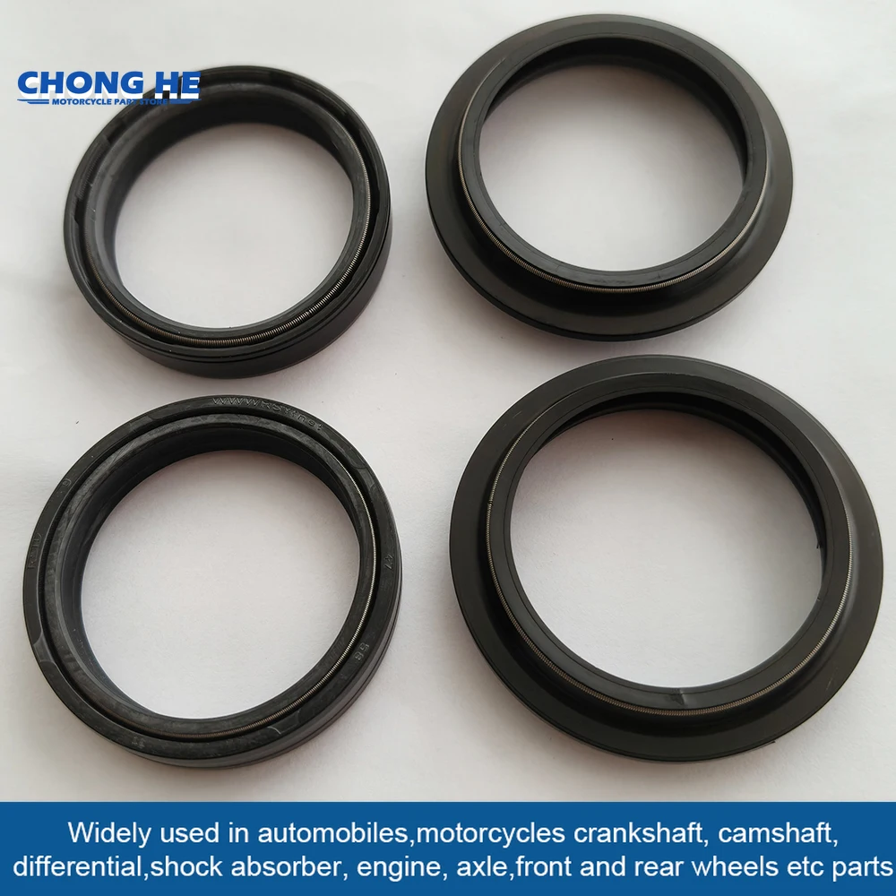 

47x58x11 47 58 11 Front Fork Oil Seal Dust Cover For Triumph 1600 1700 Thunderbird 2009-16 For Kawasaki KX250 F KX250F 2004-2012
