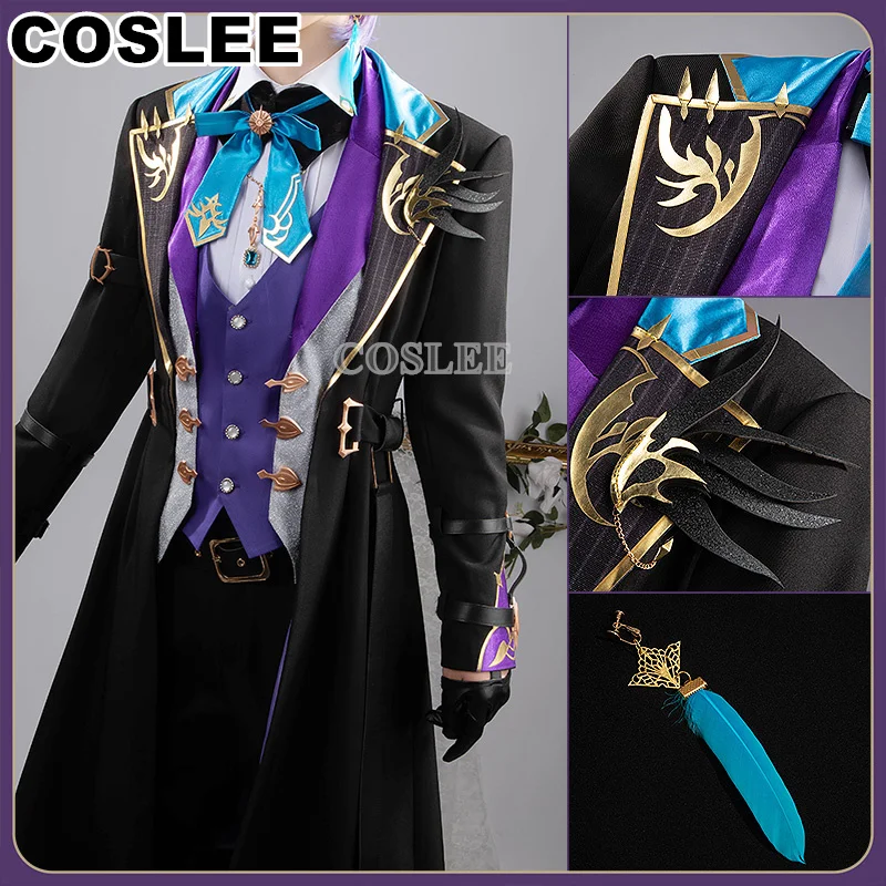 COSLEE Vtuber Sakaki Ness Cosplay Costume NIJISANJI 3skm Fashion Handsome Uniform Suit Halloween Party Outfit Men New