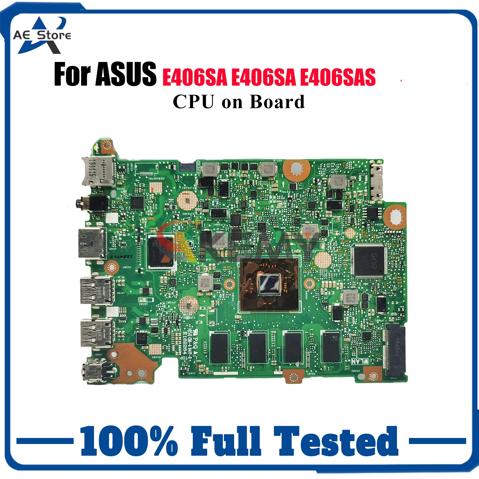 

E406SA Laptop Motherboard For ASUS EeeBook E406SA E406S E406SAS Notebook Mainboard With CPU 100% tests OK fast shipping stk