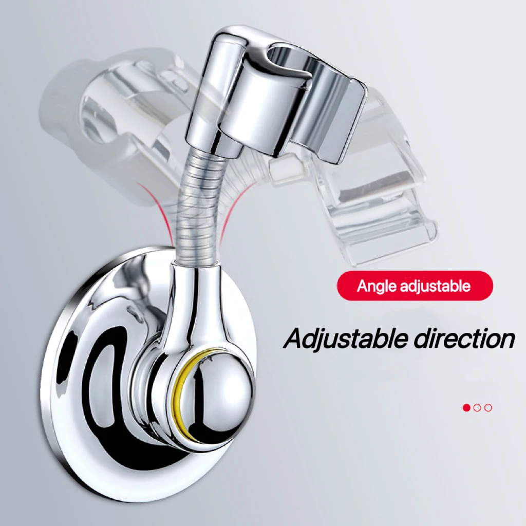 Multifunctional Multi-Direction Adjustment Shower Stand Shower Head Base Bathroom Nail Free Bracket Shower Accessories