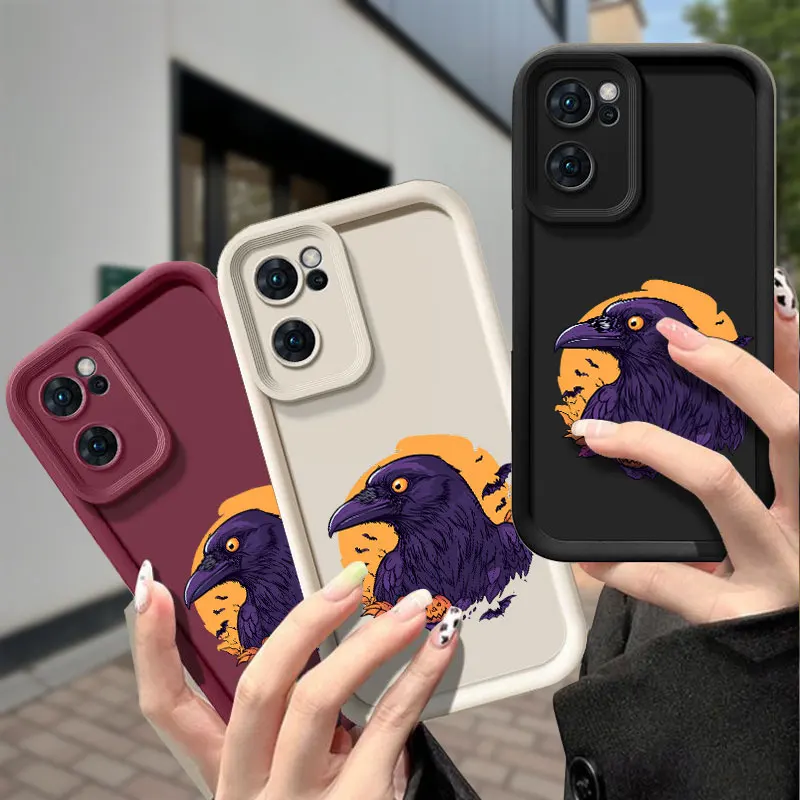Чехол для телефона «Хэллоуин Ворона» для OPPO A3Pro A5 A5X A17 A38 A58 A60 A76 A78 F29 Reno 7 Z 8 T 10 11 11 12 13 14 F PRO Soft Cover Чехол для телефона «Хэллоуин Ворона» для OPPO A3Pro A5 A5X A17 A38 A58 A60 A76 A78 F29 Reno 7 Z 8 T 10 11 11 12 13 14 F PRO Soft Cover