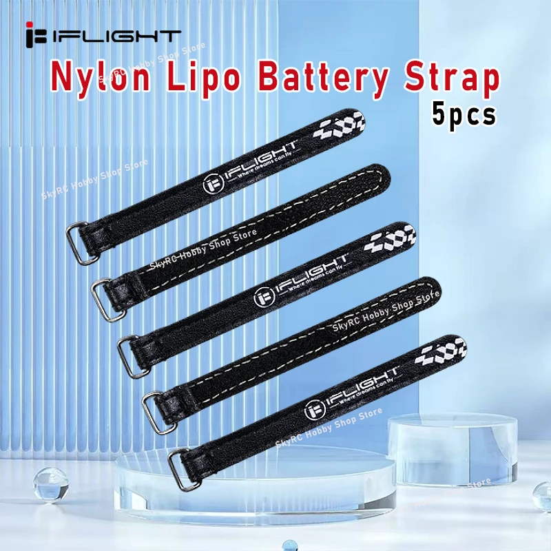 

5 шт. 10X100мм / 10X130мм iFlight Magic Sticker Tape, нейлоновый ремешок для LiPo аккумуляторов, многоразовый кабельный хомут для FPV RC аккумуляторов