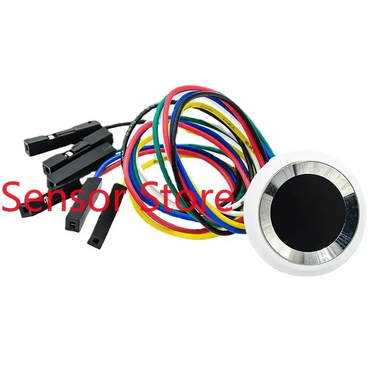 

5PCS SFM-V1.7Integrated Semiconductor Circular Capacitive Acquisition And Identification Fingerprint Sensor Module Communication
