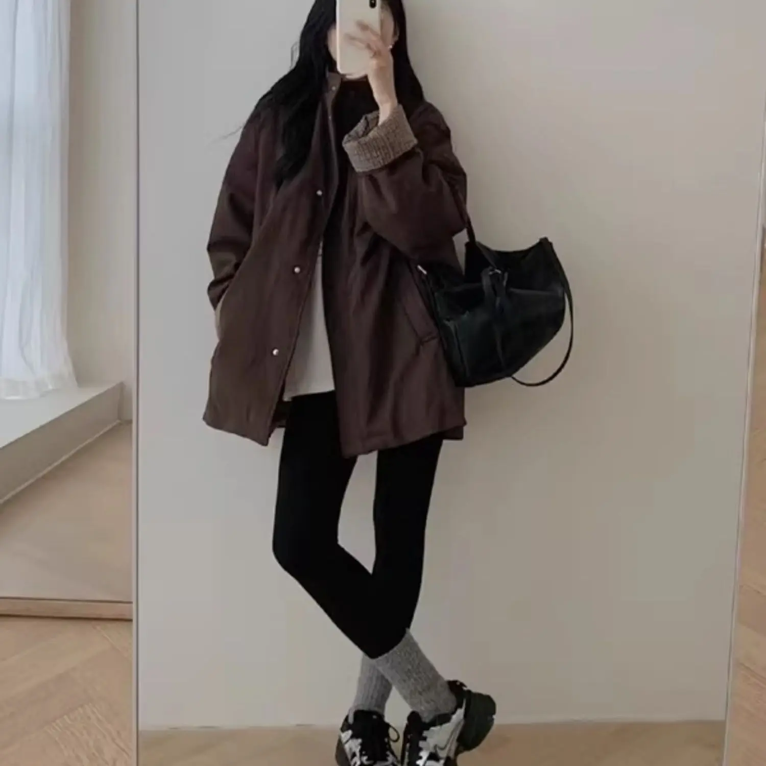 コート 2025 秋冬 韓国風 コットンコート 秋冬 スタンドカラー カジュアル ゆったり 厚手 暖かい ウィンドブレーカー