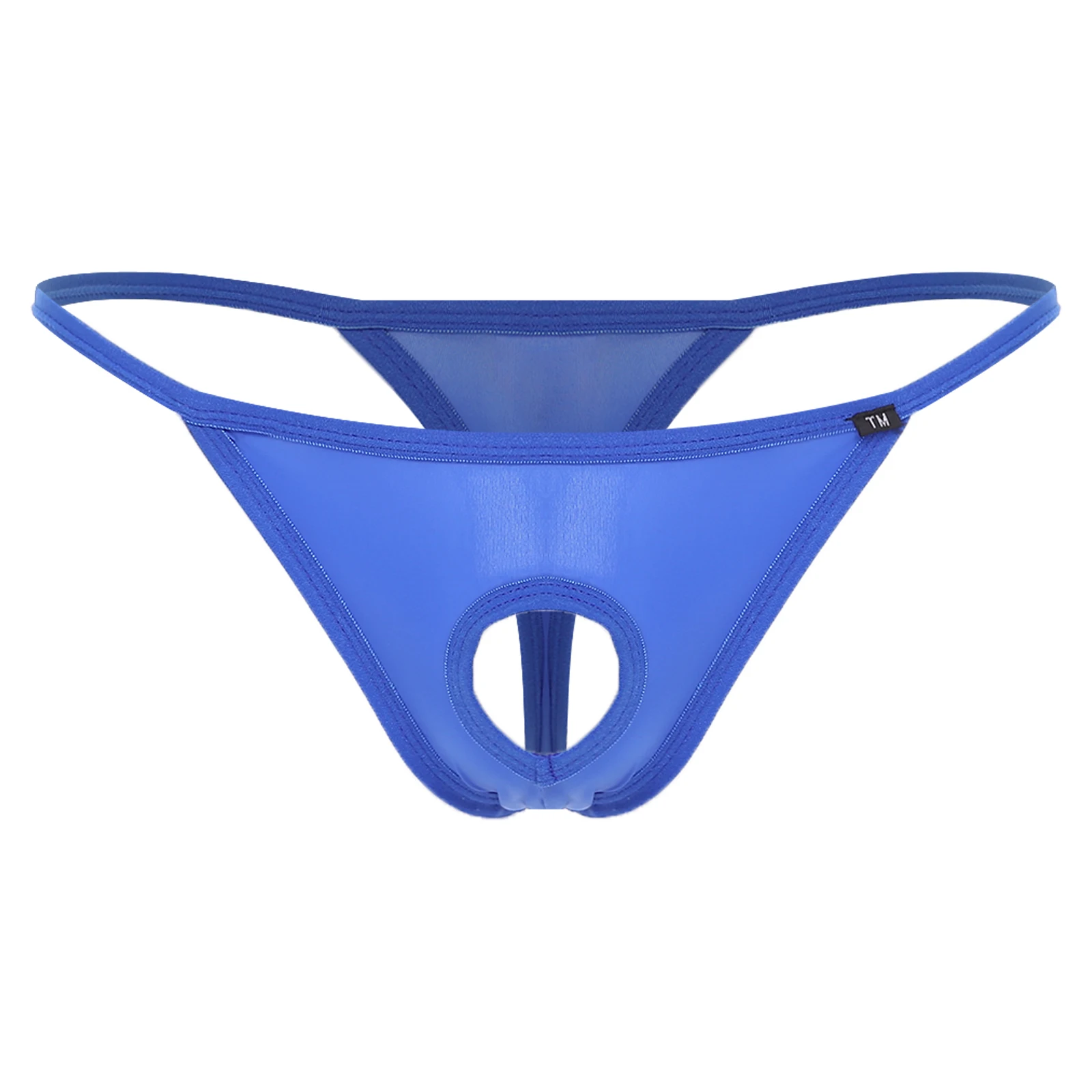 

Mens Provocative Low Rise Thong with Hollow Out Bulge Design T Back Micro Briefs Lingerie Dialy Underwear for Couple Game Nights