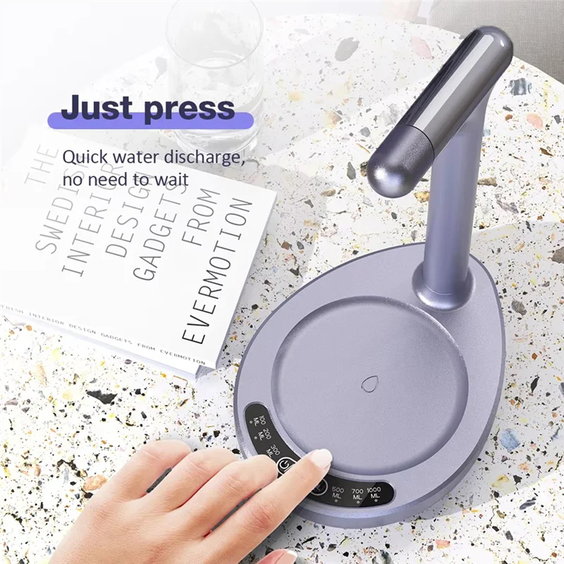 مضخة مياه كهربائية SANQ مع صينية جهاز شفط المياه النقية المنزلية جهاز إمداد المياه التلقائي للمياه المعبأة في زجاجات