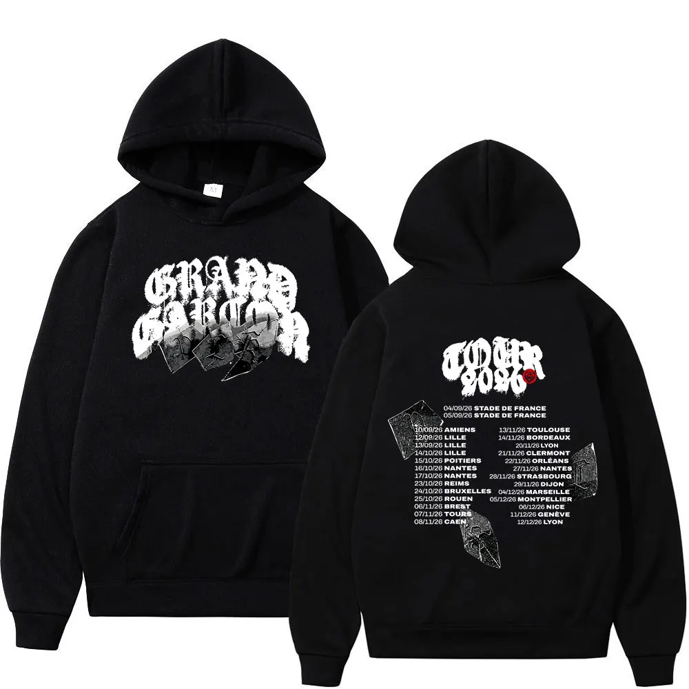 Rapper PLK Grand Garcon 2026 Tour Hoodies Men Women Clothing Fashion Hip Hop Loose Pullovers Long Sleeves Sweatshirts Streetwear