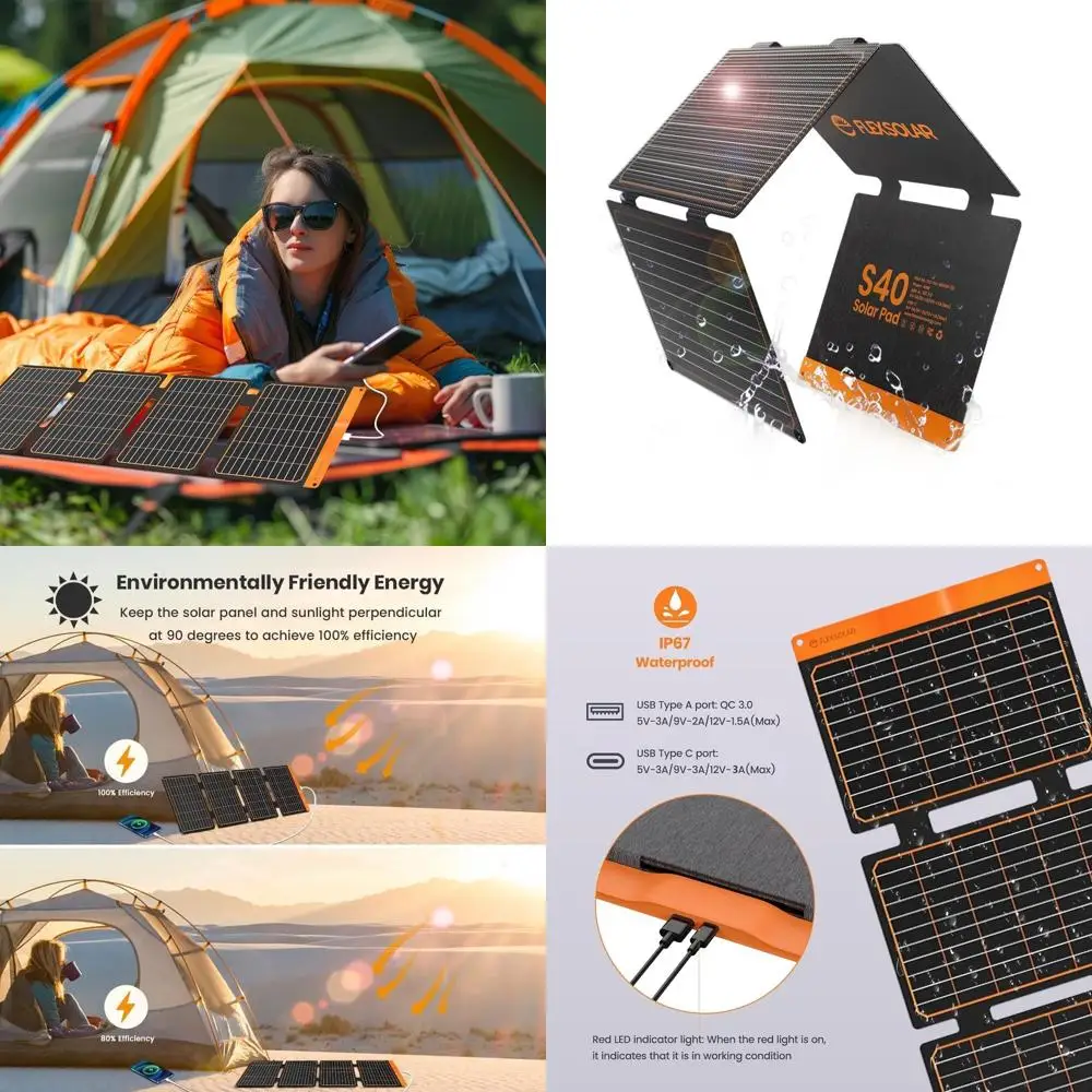 40W Portable Solar …