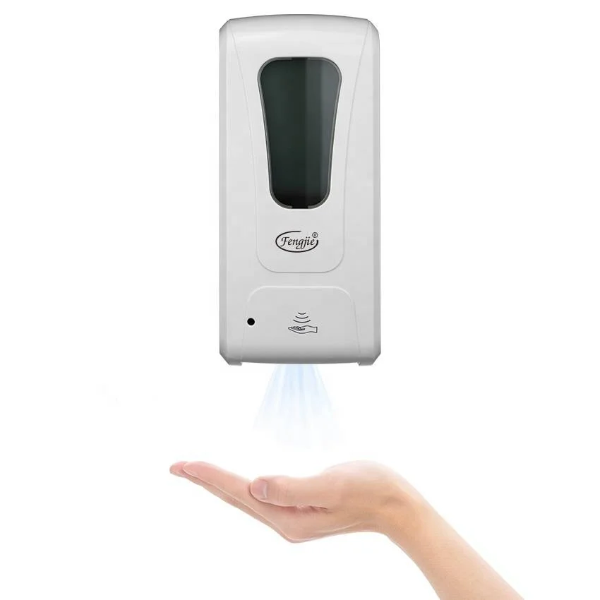 White Touchless Household Alcohol Soap Dispenser Spray Sanitizer Dispenser Alcohol Disinfection Soap Dispenser