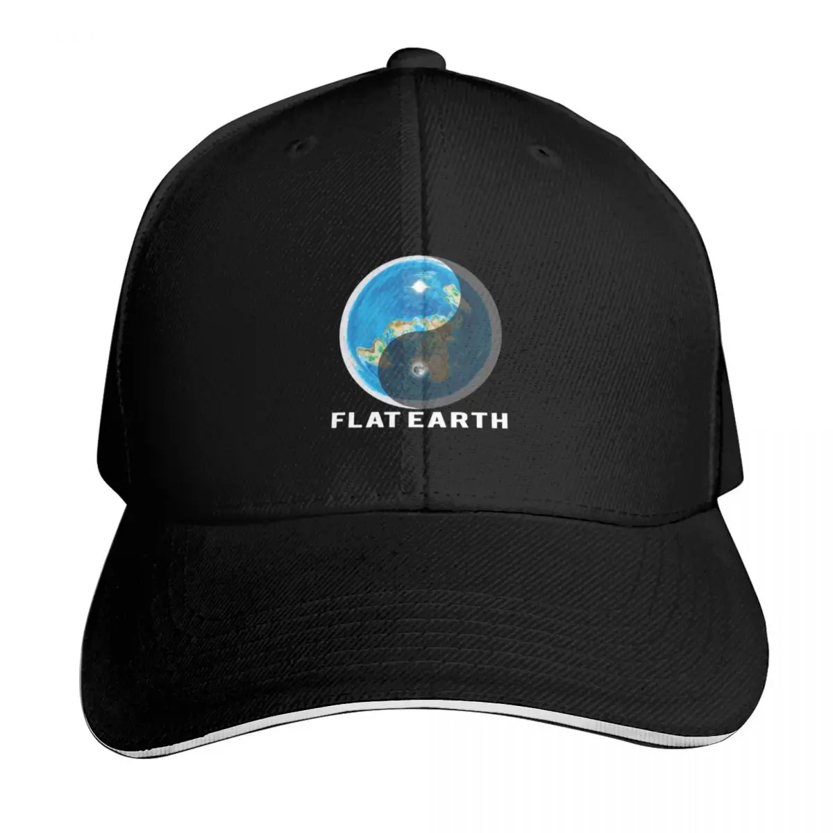 Flat Earth Yin and Yang Baseball Cap Low Profile Unstructured Unisex for Men Women Outdoor Golf Running Hiking