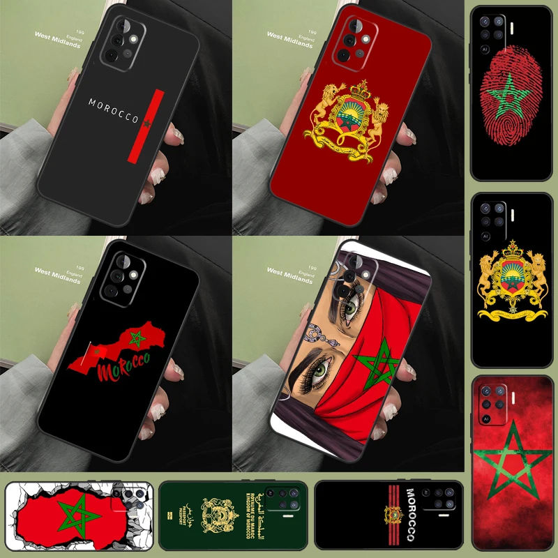 Maroc Morocco Flag Case For Samsung Galaxy A54 A34 A14 A53 A33 A13 A12 A22 A32 A42 A52 A50 A51 A71