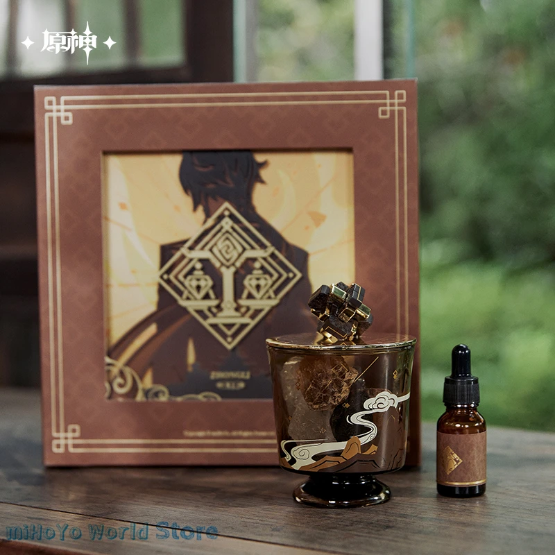 [Genuine] Zhongli Aromatherapy MiHoYo Official Genshin Impact Zhong Li Theme Series Gift Box Original Doujin Zhongli Gifts