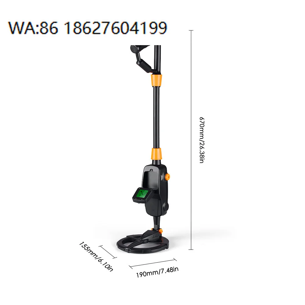 MD1008A LCD Metal Detector Industrial Pinpointer Gold Silver Jewelry Underground Search Finder