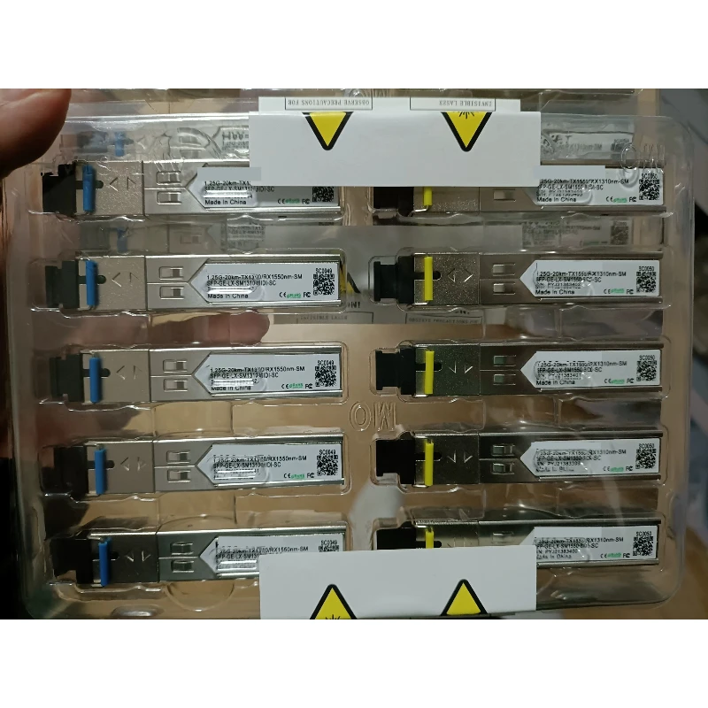 for 1.25G SFP BiDi SC 10km Single Mode Single Fiber Transceiver TX1310/RX1550nm SM SFP New Original Packed