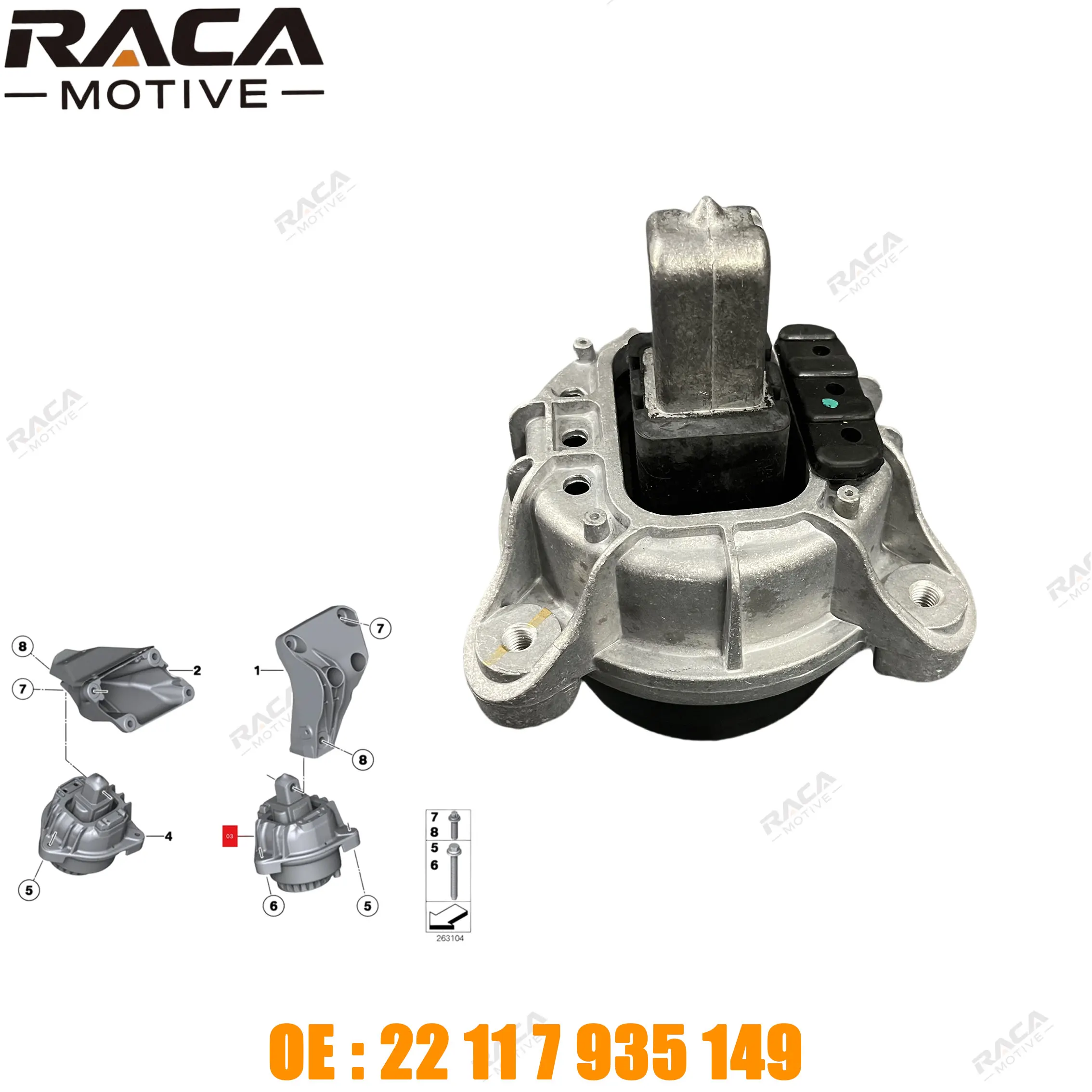 

Высококачественные опоры двигателя для BMW 5 серии F07 F10 F18 F11 GT 22117935149 22116785601, крепление двигателя и трансмиссии