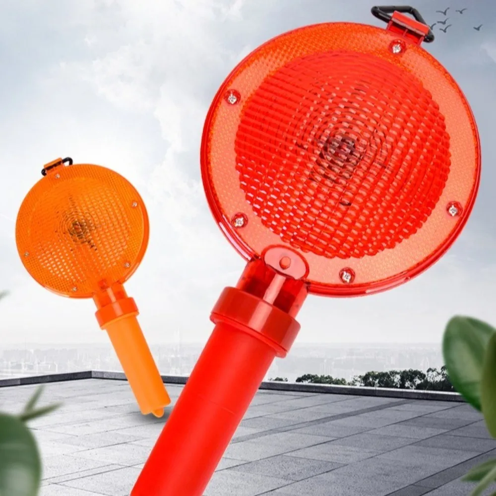 Waterproof Handheld LED Barricade Light with Hanging Ring Strobe Function Traffic Safety Light High Visibility LED Light Source