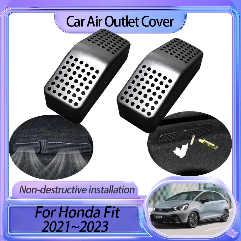 

for Honda Fit Jazz GR GS 2023 2022 2021 Under Seat Air Conditioner Dustproof Vent Outlet Cover Anti-Clogging Auto Accessories