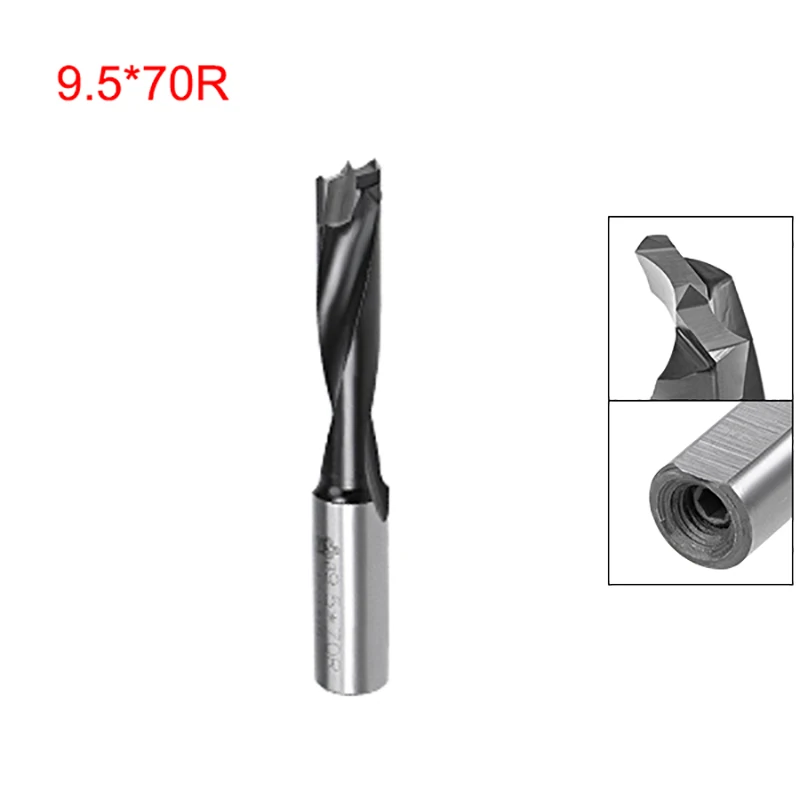 1pcs Brad Point Drill Bits for Wood 9.5mm x 70mm Forward Turning HSS for Woodworking Carpentry Drilling Tool