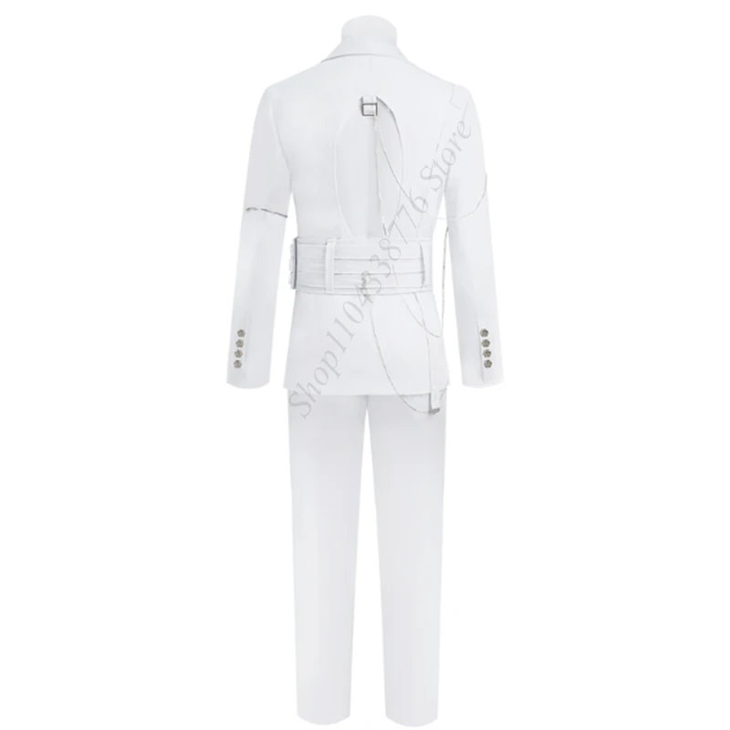 Nuovo Anime Alien Stage Luka R7 Cosplay Costume adulto unisex Cantante Uniforme Cappotto Pantaloni Set completo Accessori Abiti Abiti di carnevale