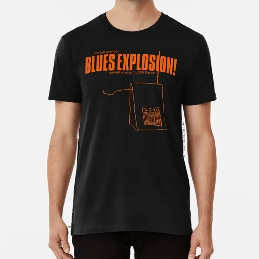 

Jsbx T Shirt Chain Saw Jon Spencer Blues Explosion Orange Chainsaw Russell Harajuku Anime New Tops T Shirt mens designer clothes