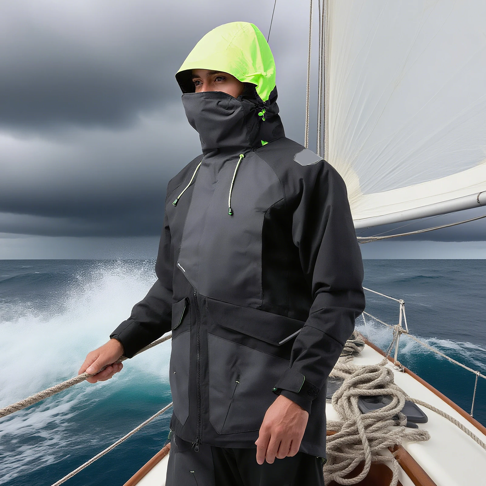 Sailing Jacket A windproof, waterproof and warm single-layer jacket for sailing